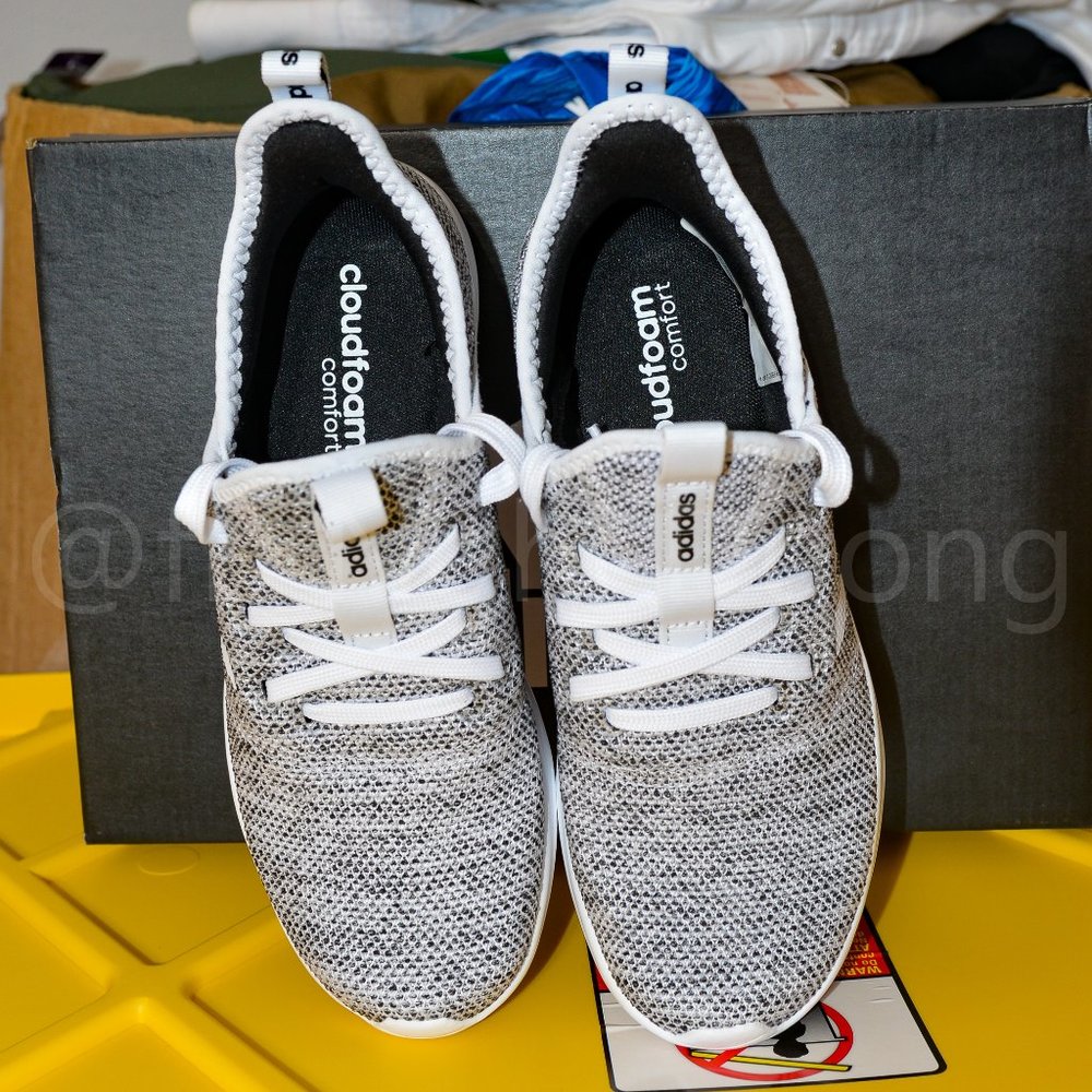 adidas ladies Cloudfoam Pure SHOES Gray